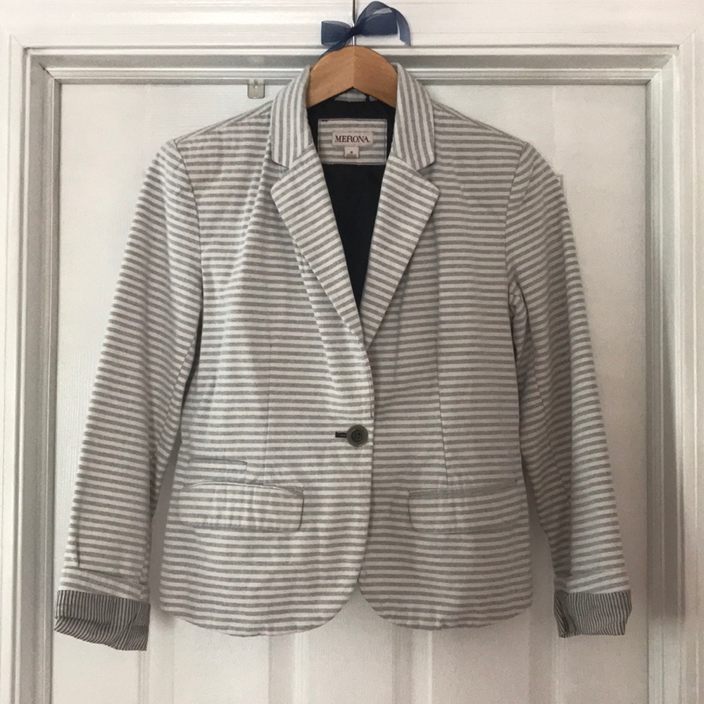 Pinstriped blazer